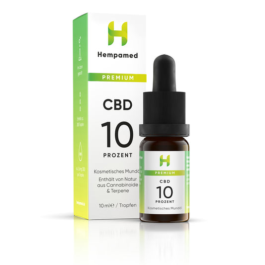 Premium CBD Öl 10 % (1000 mg) jetzt hier online bestellen – Hempamed