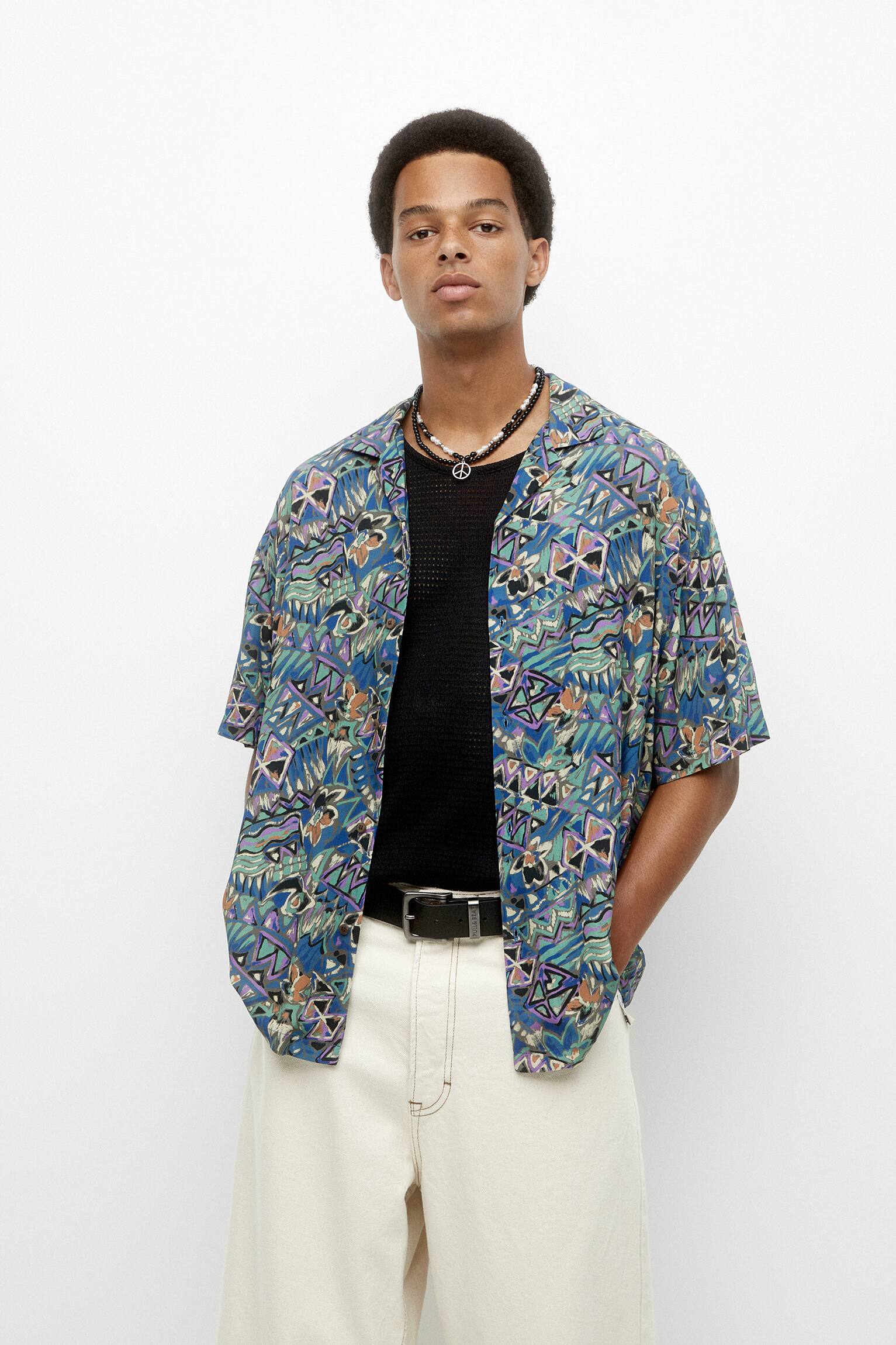 ‘80s print short sleeve shirt, MULBERRY