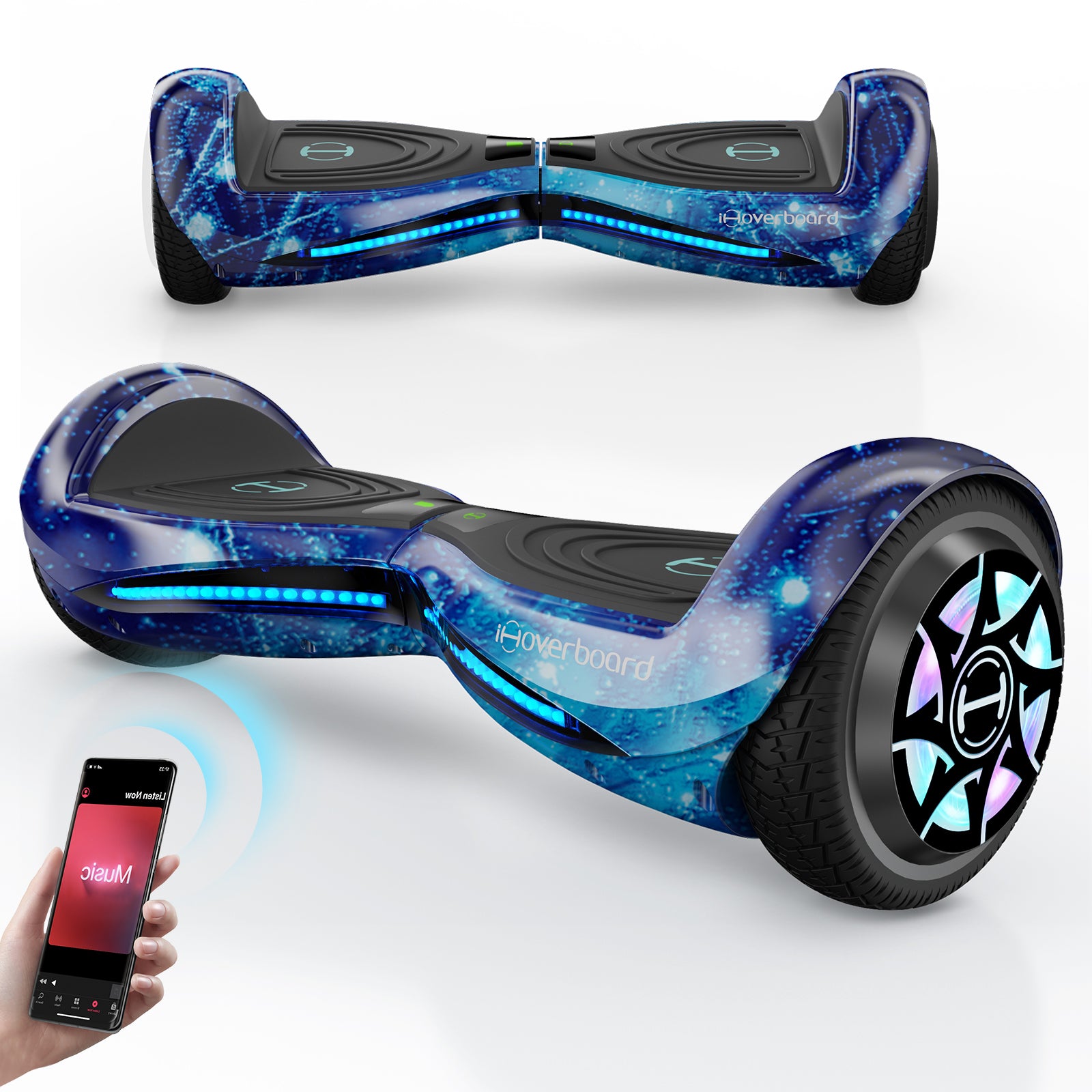 iHoverboard H2 Pink Self Balancing Hoverboard with Dual 350W Motor (700W)- iHoverboard