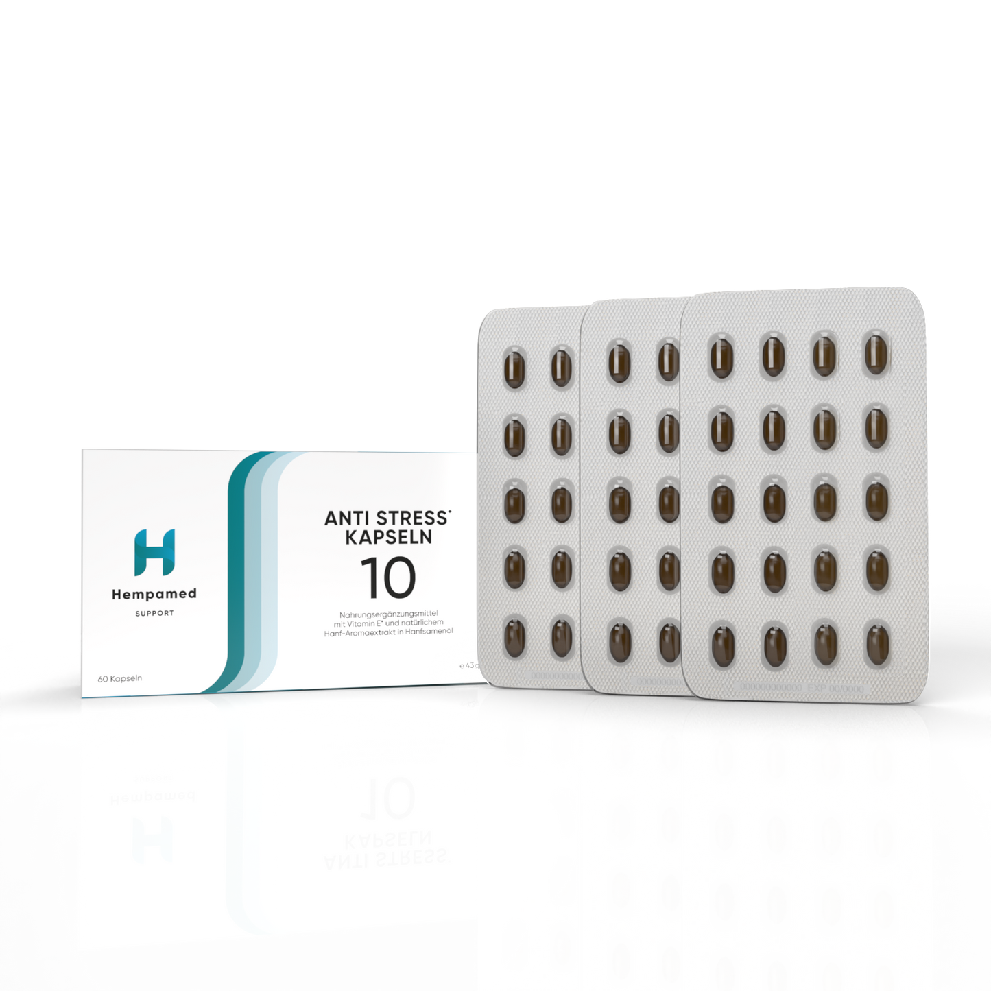 Anti Stress Kapseln 10 mit Vitamin E – Hempamed