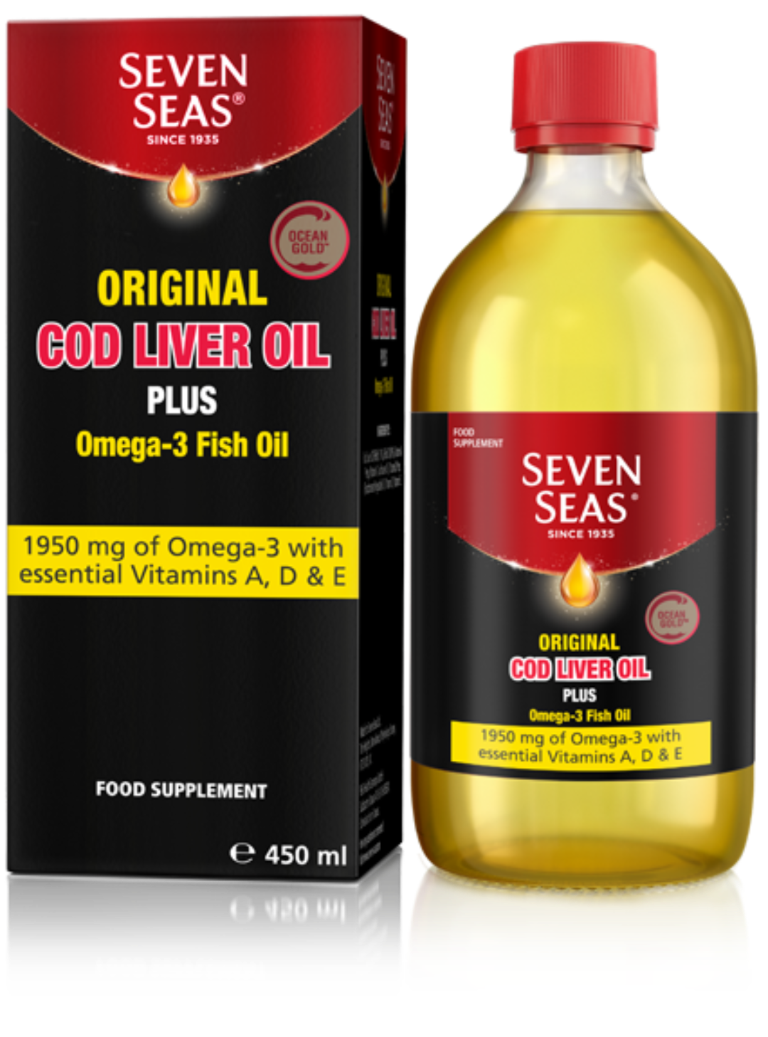 Seven Seas Original Cod Liver Oil liquid 450ml | HealthWise