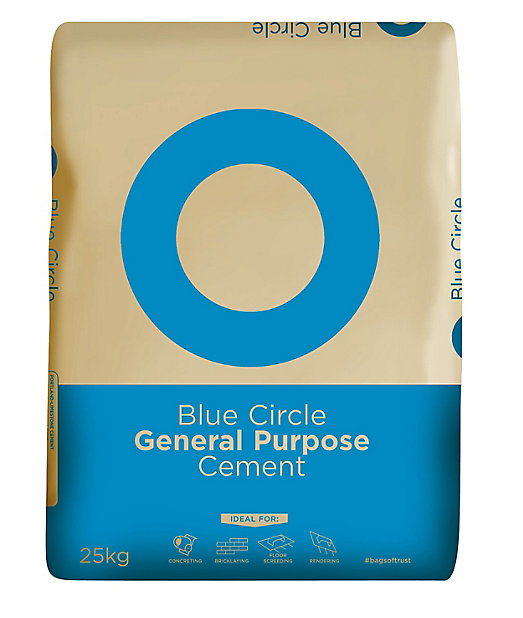 Blue Circle Multipurpose Cement, 25kg Bag | DIY at B&Q