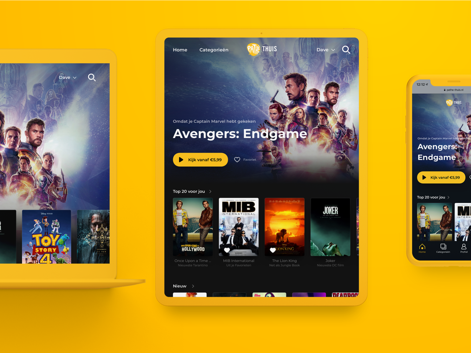 New Pathé Thuis VOD platform Homepage by Plusdrie on Dribbble
