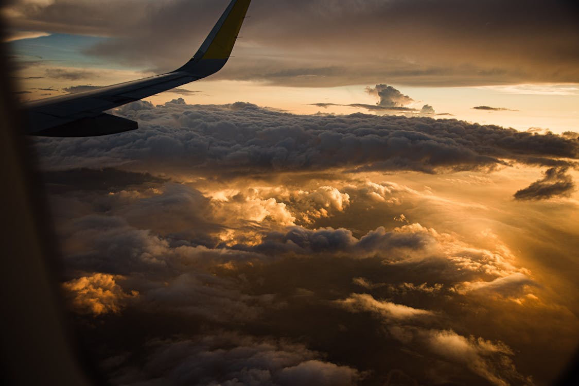 Free stock photo of above the clouds Stock Photo