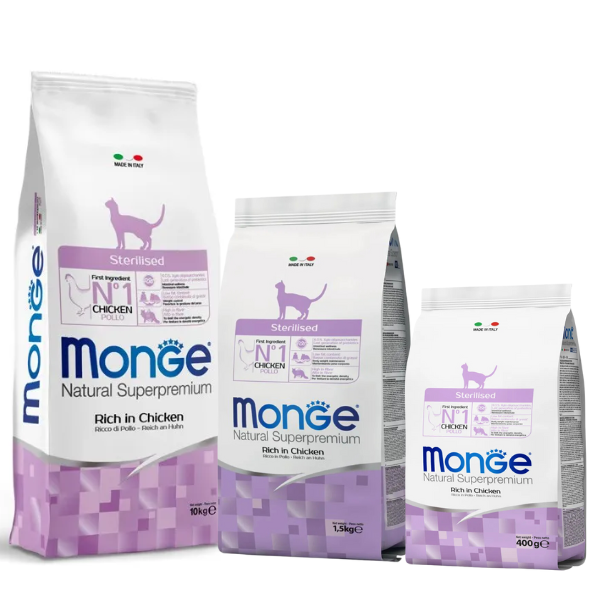 Cibo - Monge Natural Superpremium Sterilised Ricco di Pollo