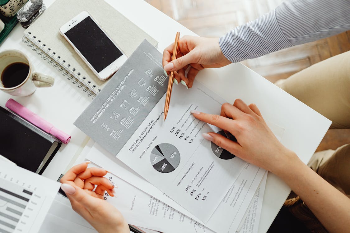 Free Close-Up Photo of Accounting Documents Stock Photo
