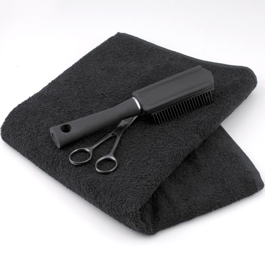 Black Salon Towel