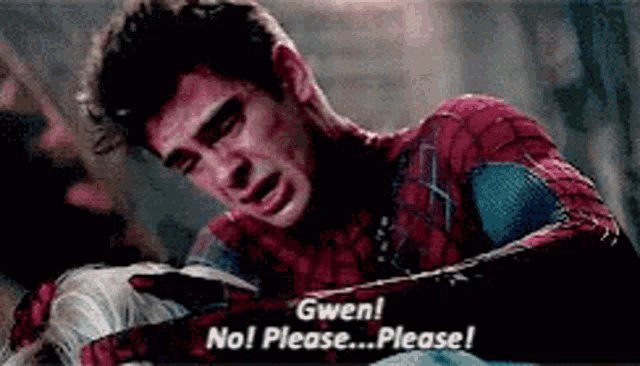 Spiderman Gwen Stacy GIF - Spiderman Gwen Stacy Please - Descubre & Comparte GIFs