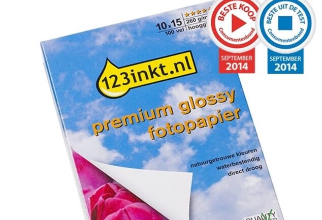 Papel fotográfico Premium Glossy de 123tinta
