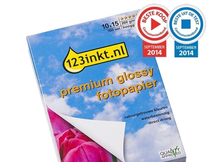 Papel fotográfico Premium Glossy de 123tinta