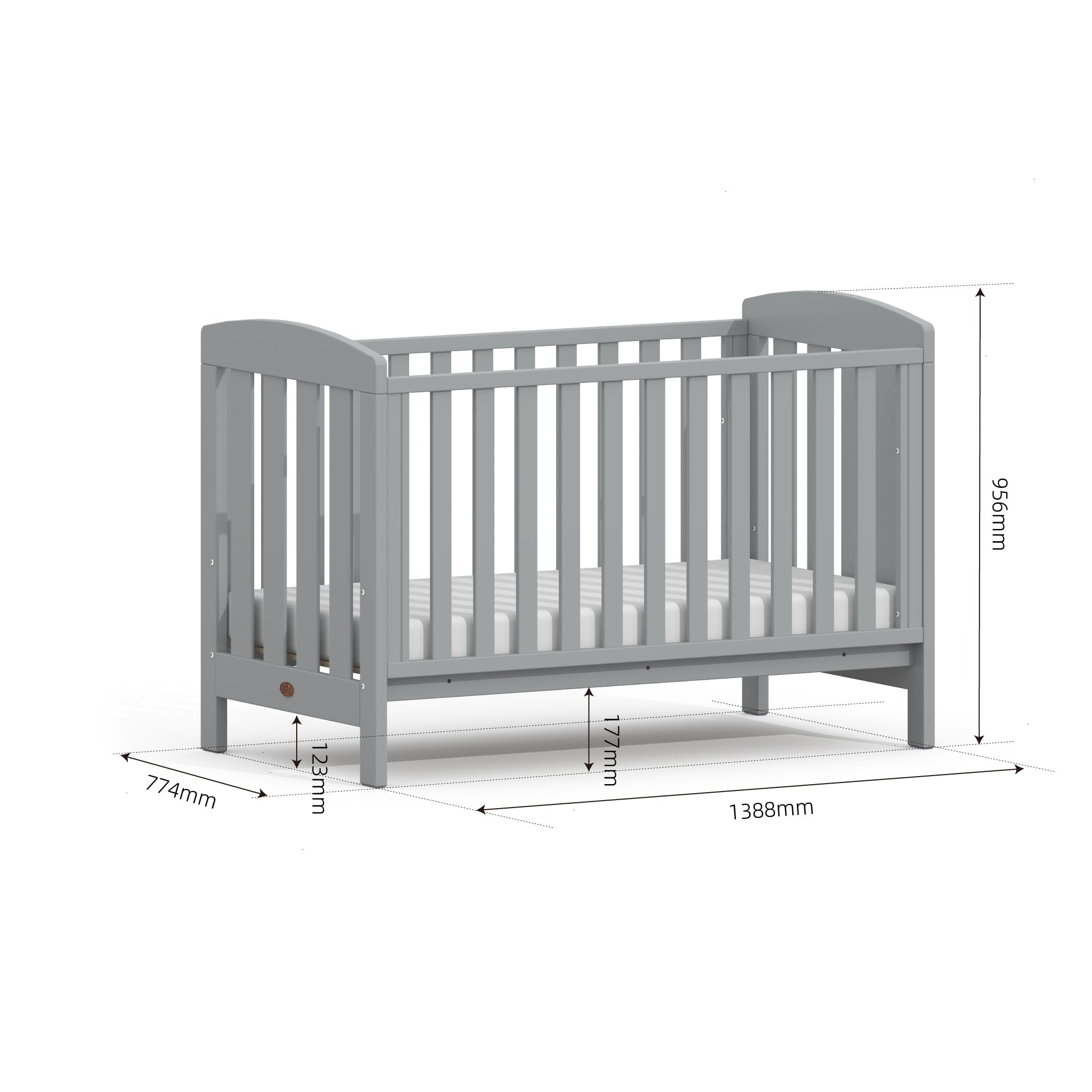 Boori Alice cot bed and mattress bundle