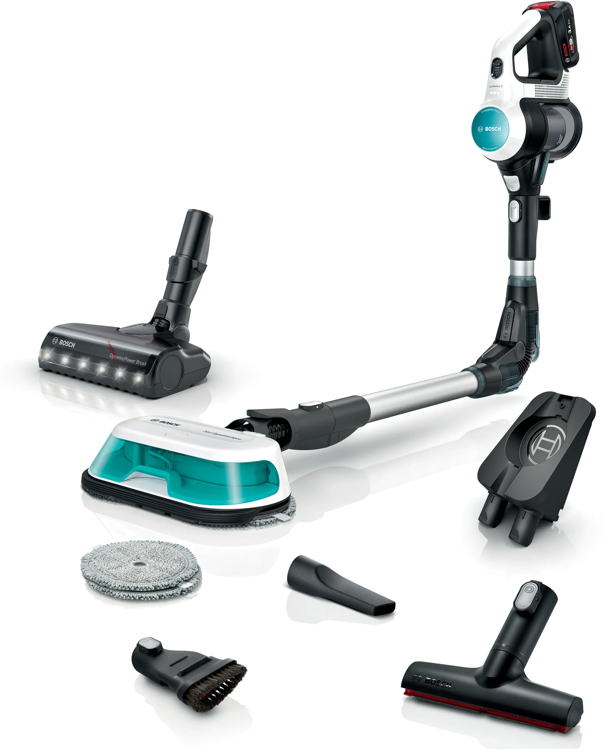 Aspiradora y mopa Bosch Unlimited 7 ProHygienic Aqua