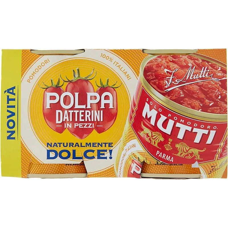 Mutti Polpa Datterini, włoskie pomidory w puszce