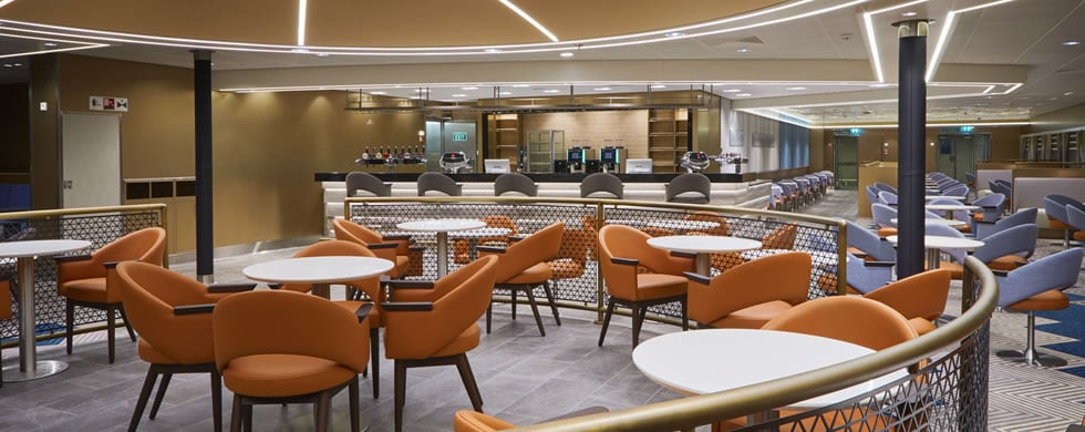 Maud Gonne bar and lounge aboard W.B. Yeats