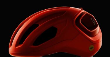Casco da ciclismo POC rosso