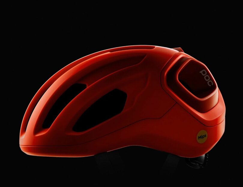 Casco da ciclismo POC rosso