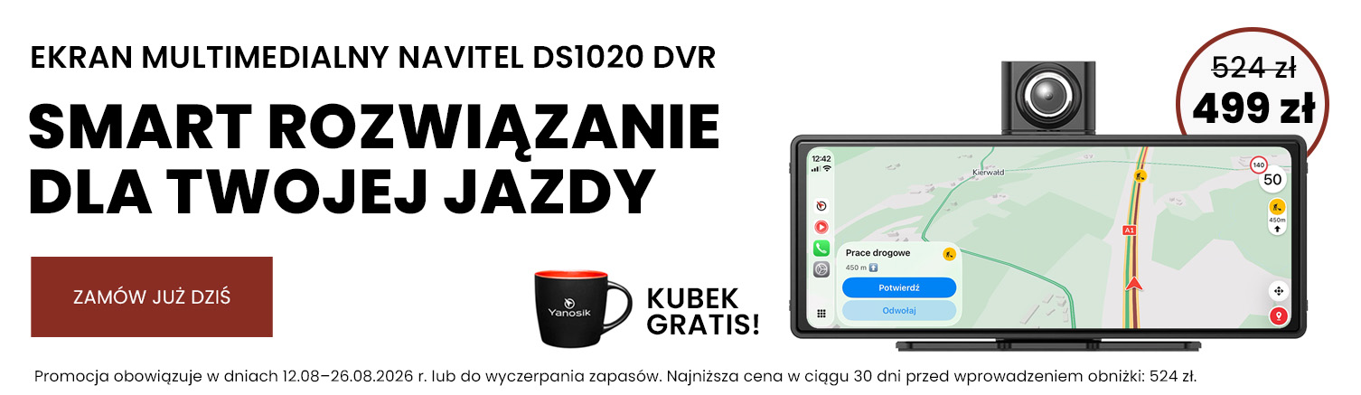 Wideorejestrator Navitel DS1020 w ofercie sklepu Yanosik