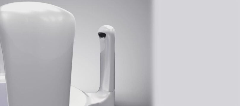 Close-up of an Aetrex foot scanner