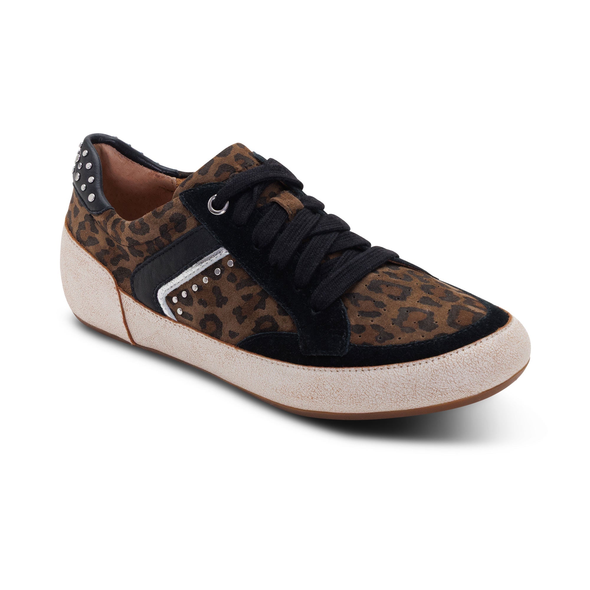 Aetrex Tess arch support sneaker in leopard