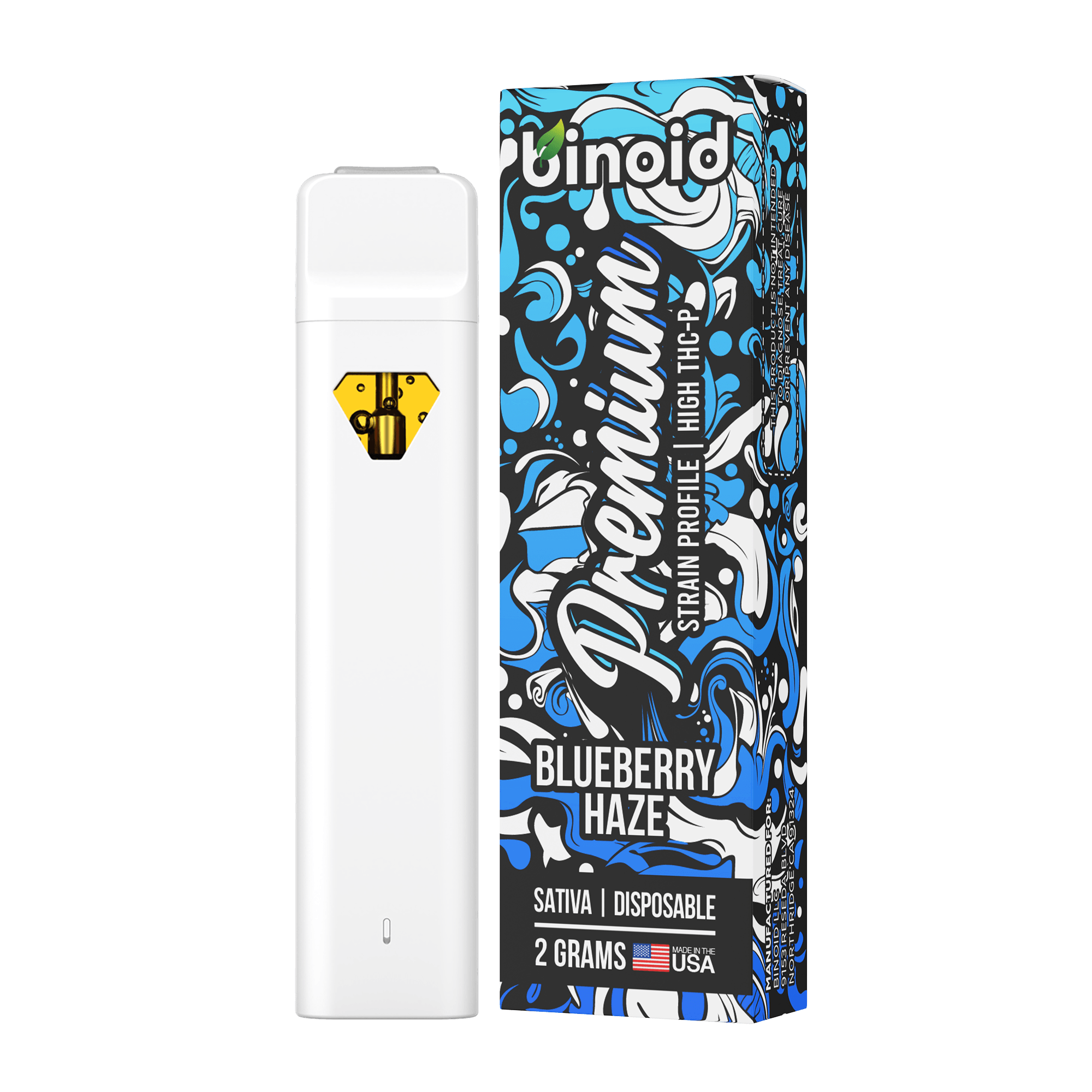 Binoid CBD Blueberry Haze THC-P disposable vape