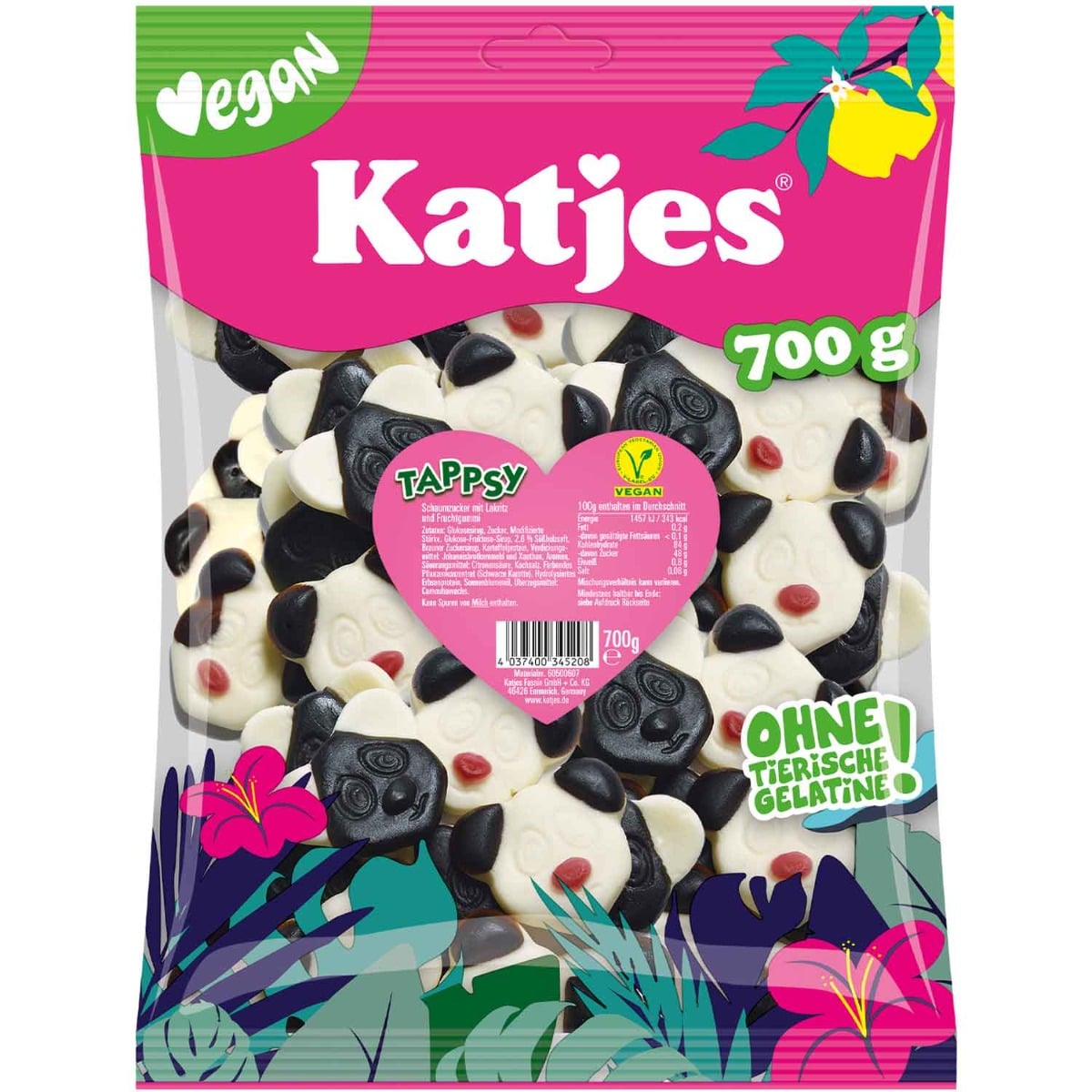 Opakowanie Katjes Tappsy Vegan