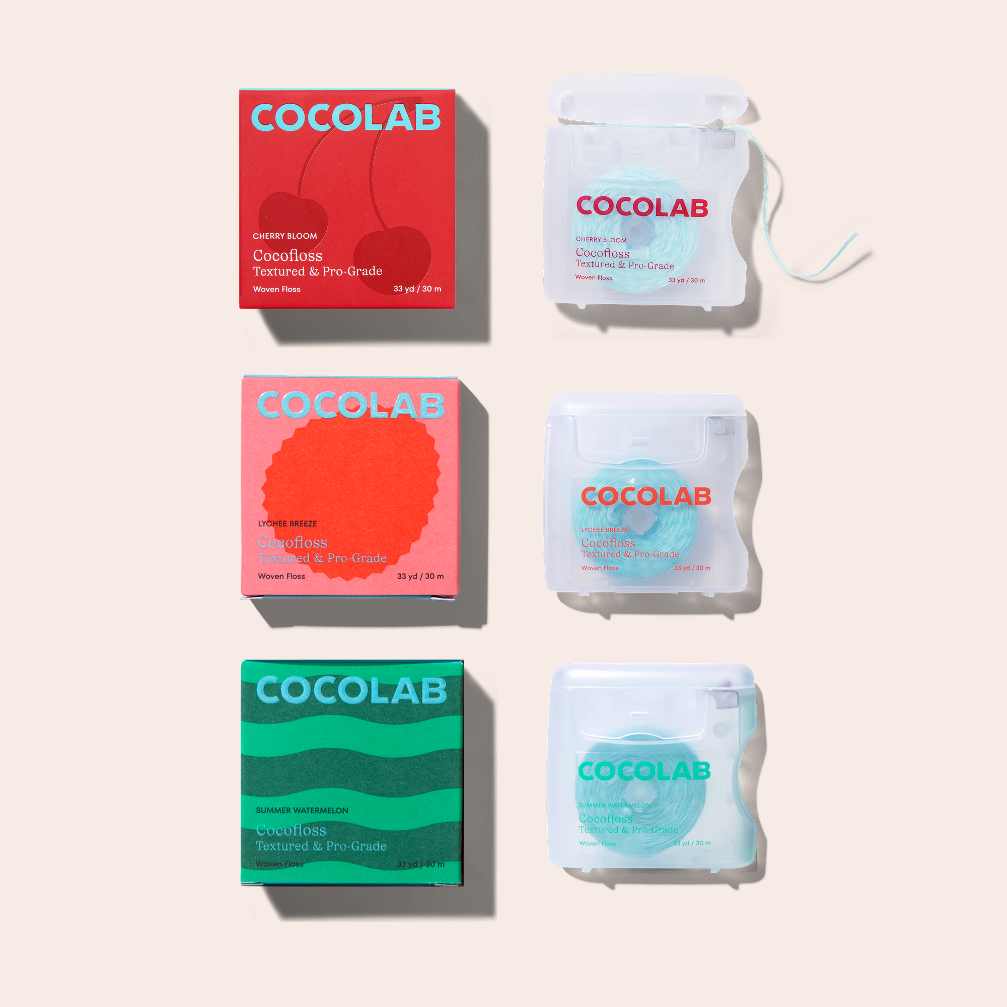 Fresh and Juicy Floss Trio packaging