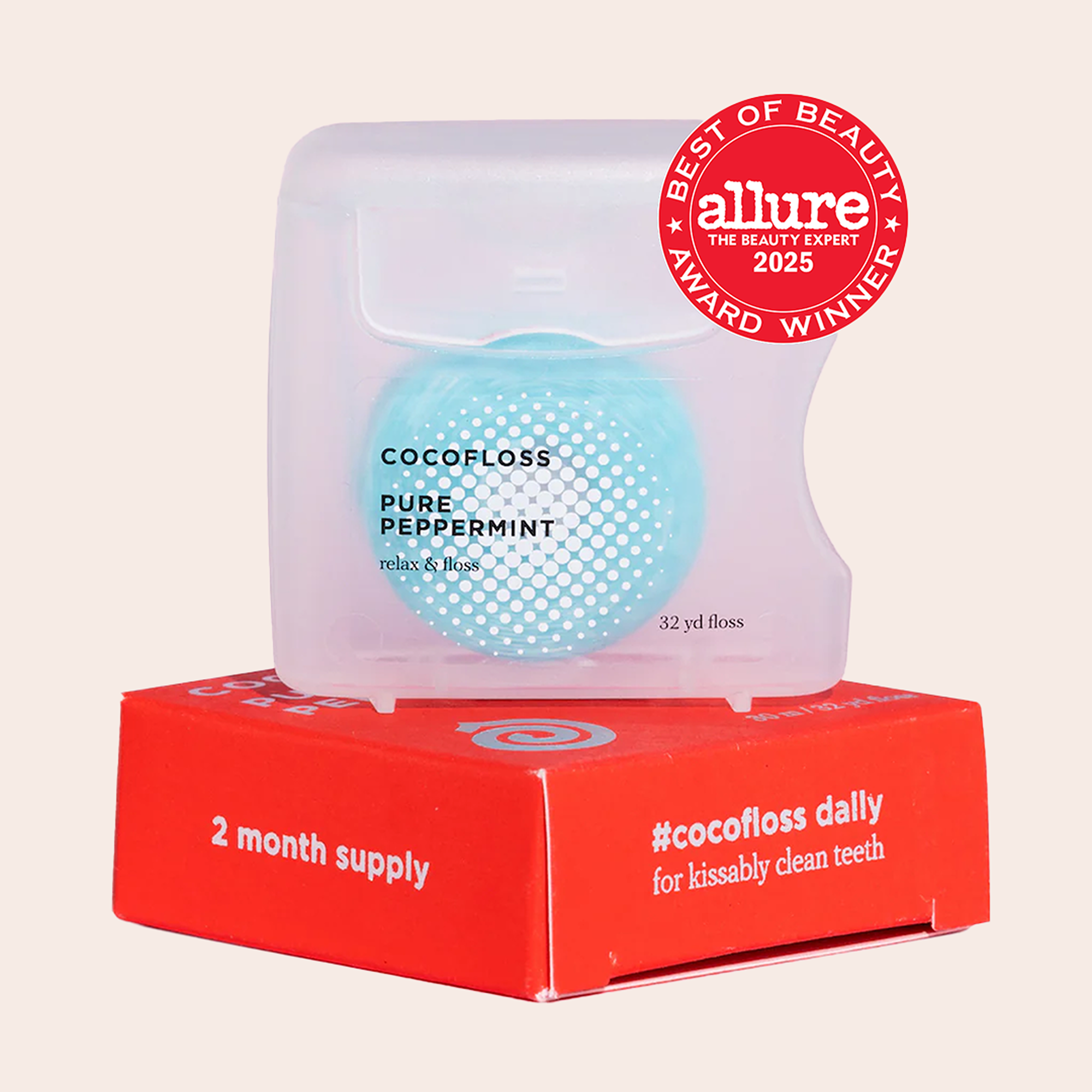Cocofloss Pure Peppermint dental floss