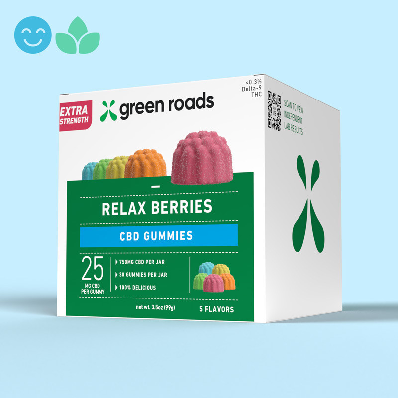 Extra Strength CBD Relax Berries box