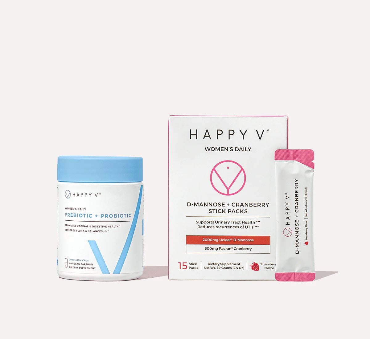 Happy V Happiest V Kit bundle on a neutral background