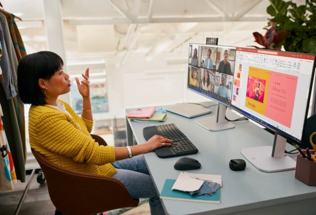 HP Series 5 Pro monitor for a hybrid work setup