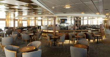 Cafe Lafayette dining area aboard the Isle of Inishmore ferry