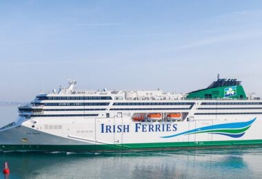 W.B. Yeats cruise ferry sailing at sea