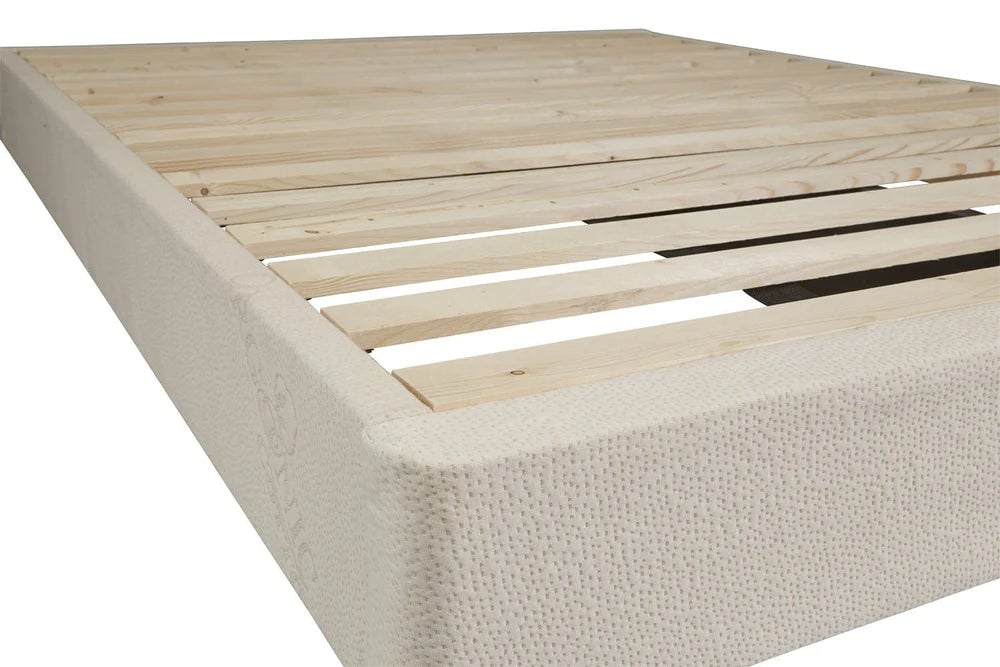 Natural Wood Mattress Foundation corner detail