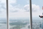 Vue panoramique de Lower Manhattan depuis One World Observatory