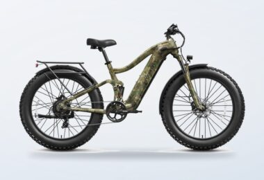 Puckipuppy Boxer electric bike in forest camouflage