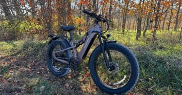 Puckipuppy electric bike on a woodland trail