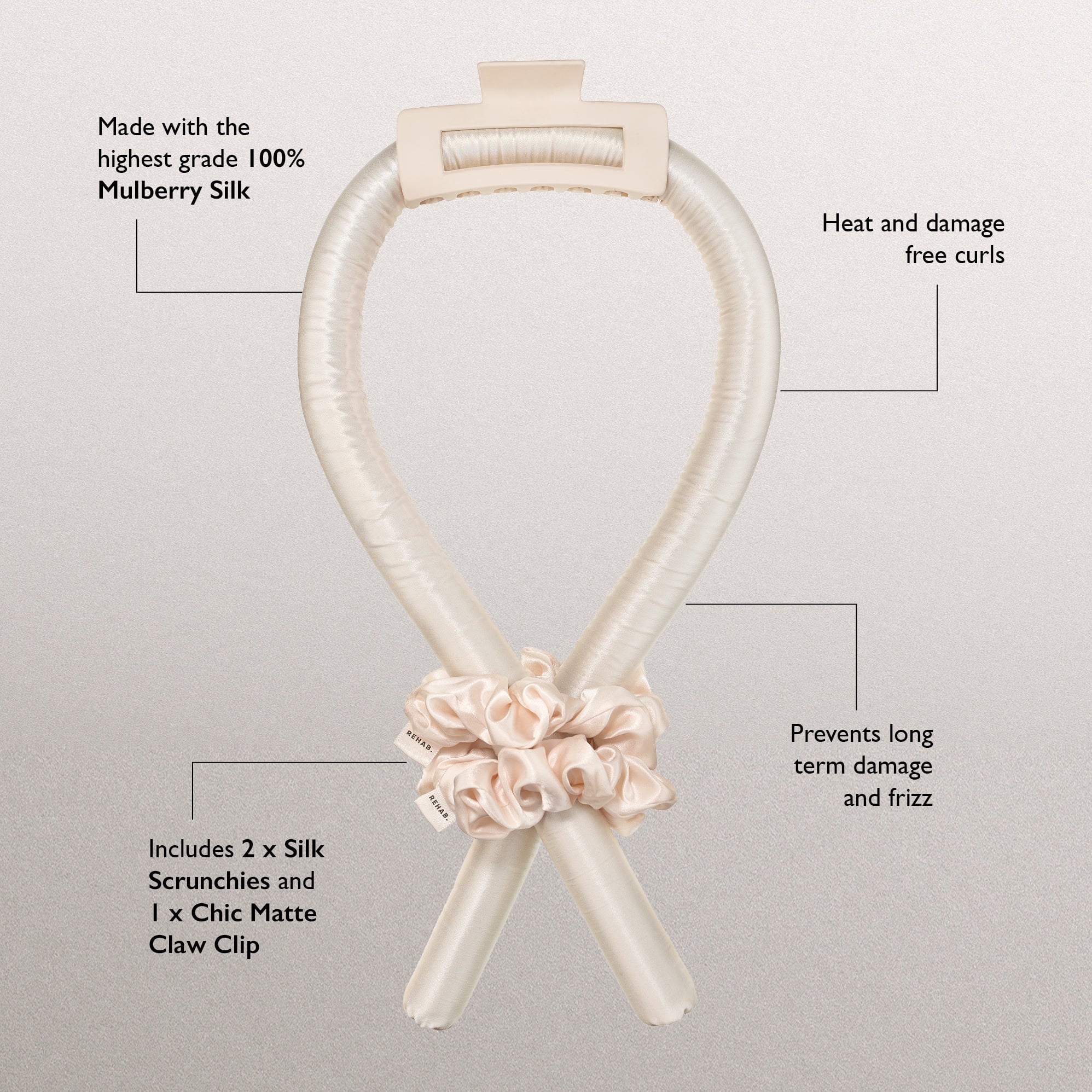 REHAB. Silk Heatless Curler styling tool