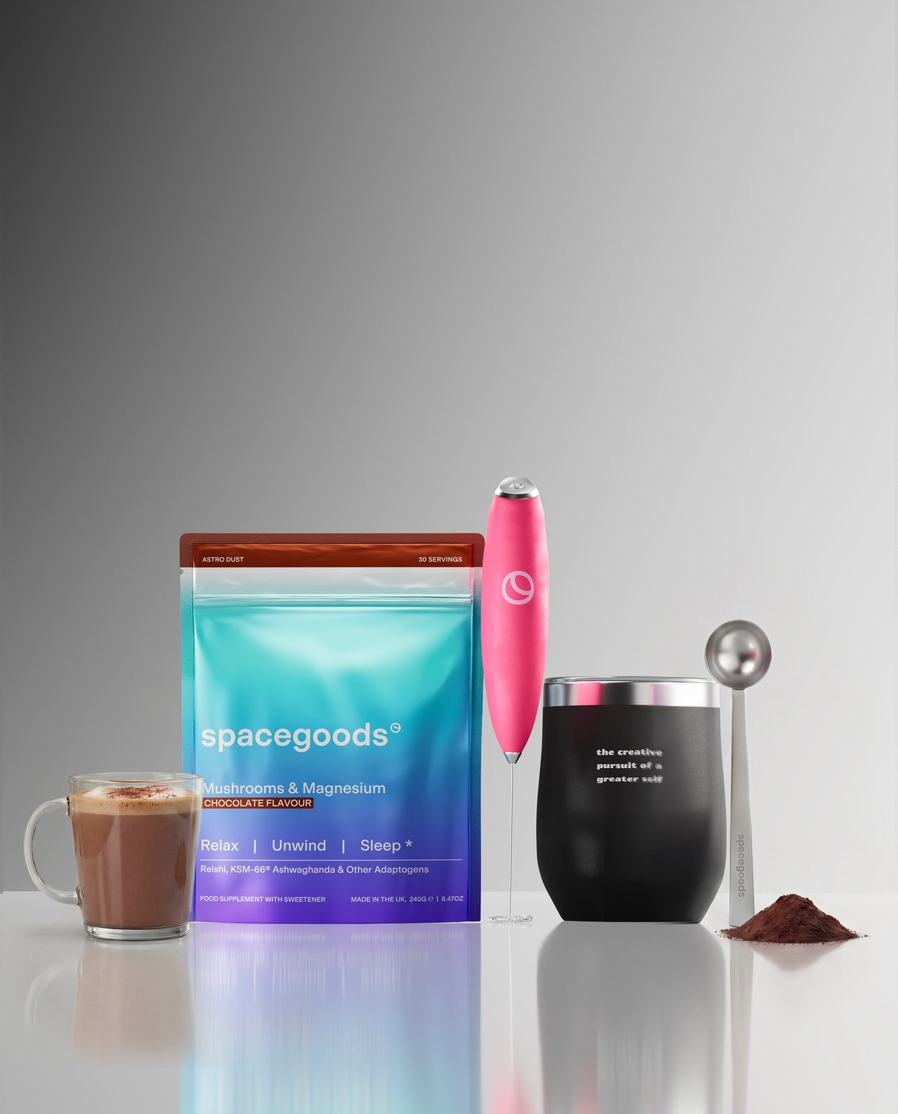 Spacegoods astro dust starter kit chocolate flavour pouch