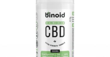 Binoid CBD Healing Cream 500mg jar