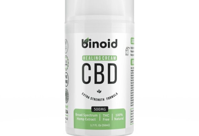 Binoid CBD Healing Cream 500mg jar