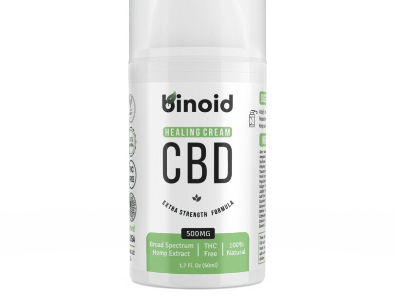 Binoid CBD Healing Cream 500mg jar