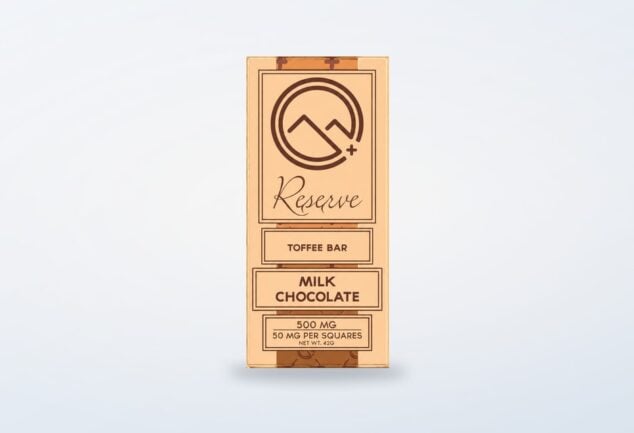 Reserve Chocolate Bar from Colorado Cures on a clean product background