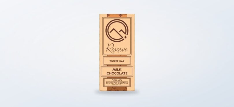 Reserve Chocolate Bar from Colorado Cures on a clean product background