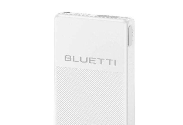 White BLUETTI portable power station shown on a plain background