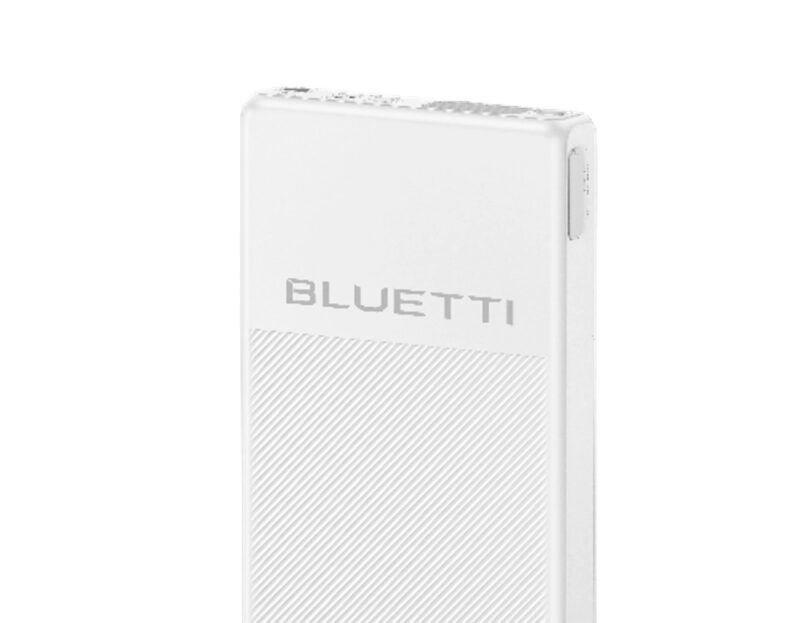 White BLUETTI portable power station shown on a plain background