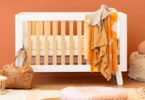 Turin cot bed styled in a nursery