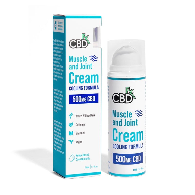 CBDFx CBD Cream 500mg Muscle and Joint bottle