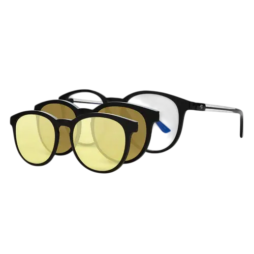 Lentes Eagle Eyes SuperSight Sistema 3 en 1 Vintage Round en ángulo