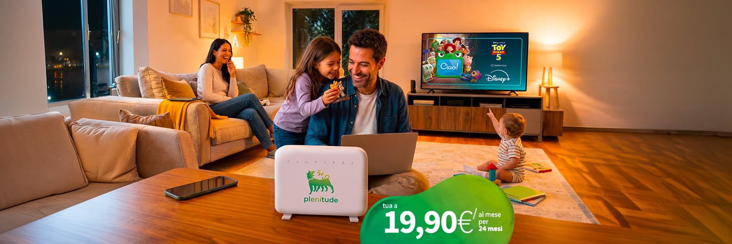 Offerta fibra eniplenitude per la casa