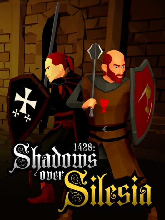 Copertina illustrata di un videogioco d'azione medievale